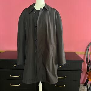 Rainforest Mid Length Button Lined Trench Coat Mens 40 Reg